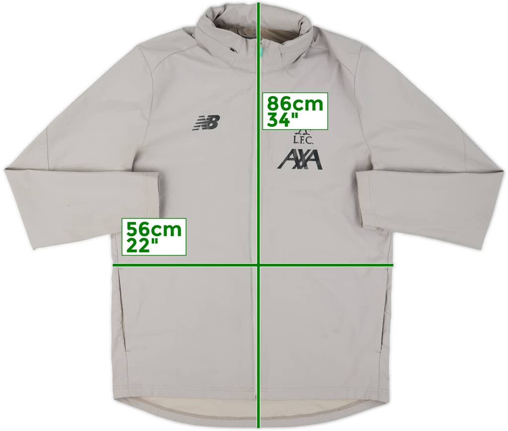 2019-20 Liverpool New Balance Hooded Rain Jacket - 8/10 - (L)