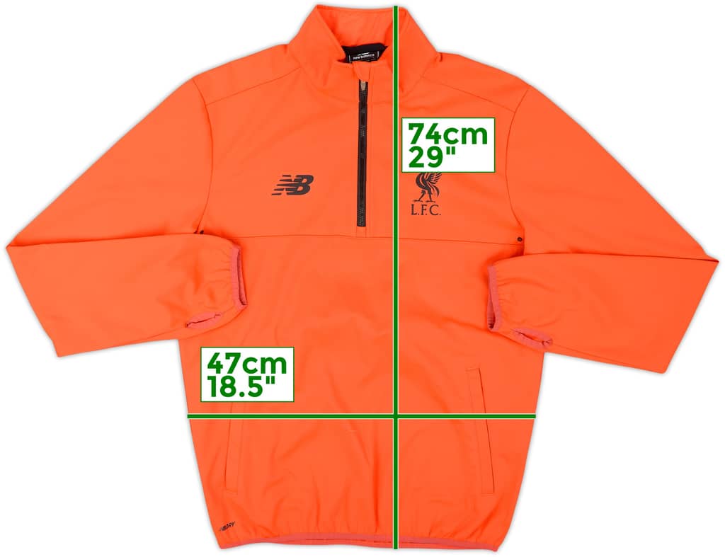 2016-17 Liverpool New Balance 1/4 Zip Drill Top - 9/10 - (S)