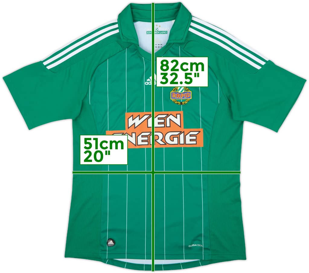 2011-12 Rapid Vienna Home Shirt - 9/10 - (L)
