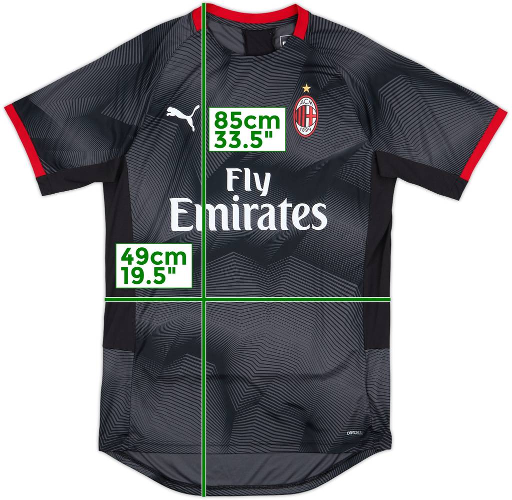 2018-19 AC Milan Puma Training Shirt - 8/10 - (L)