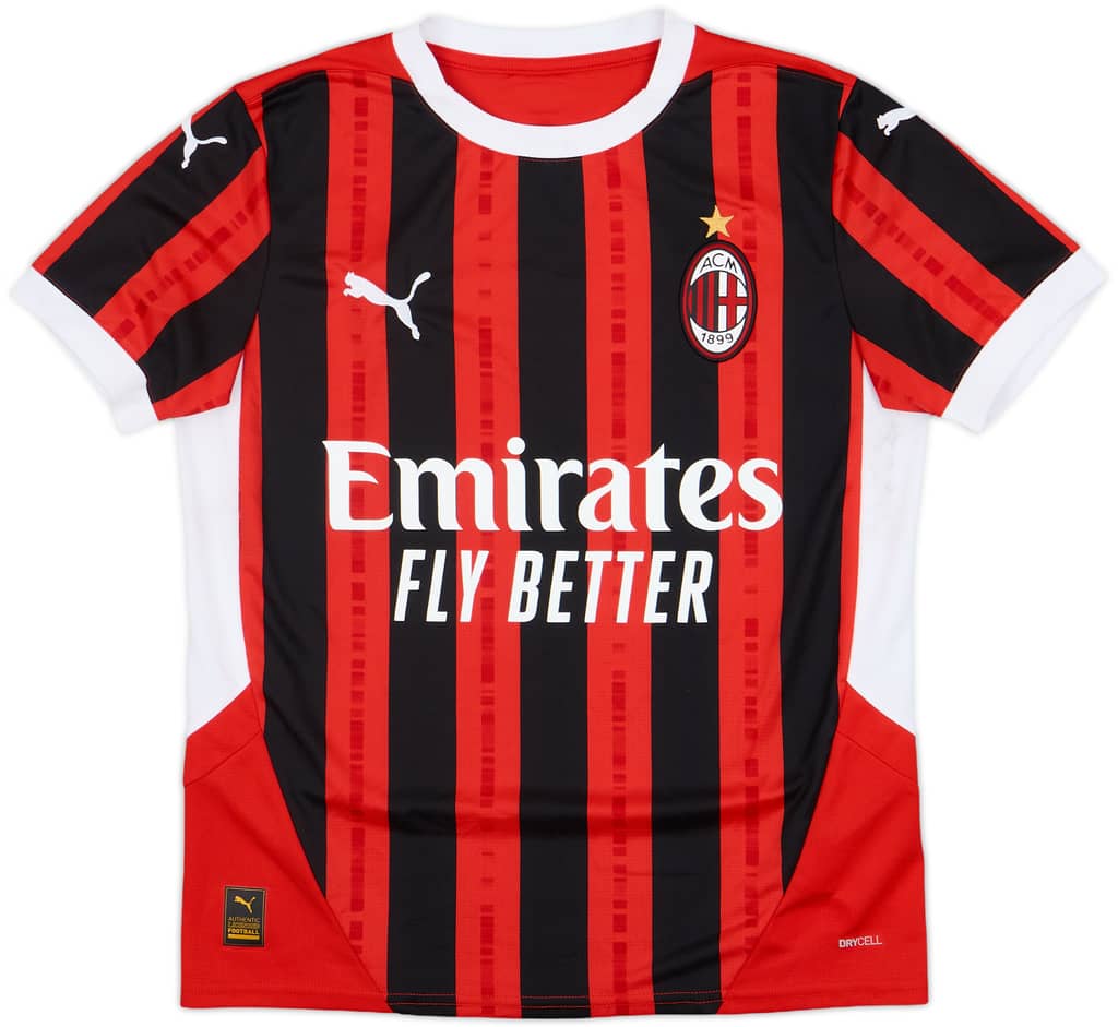 2024-25 AC Milan Home Shirt - 6/10 - (L.Boys)