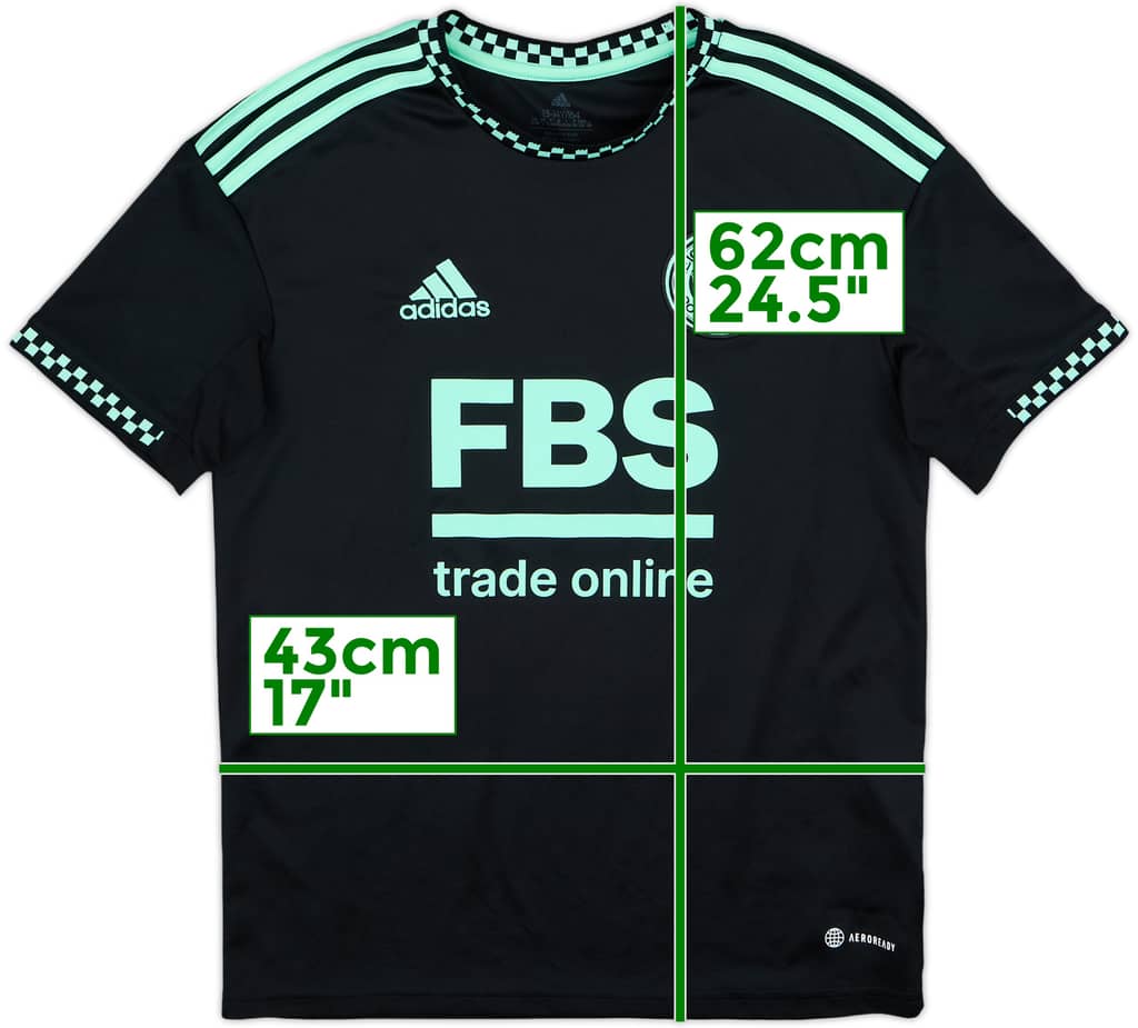 2022-23 Leicester City Away Shirt - 9/10 - (L.Boys)