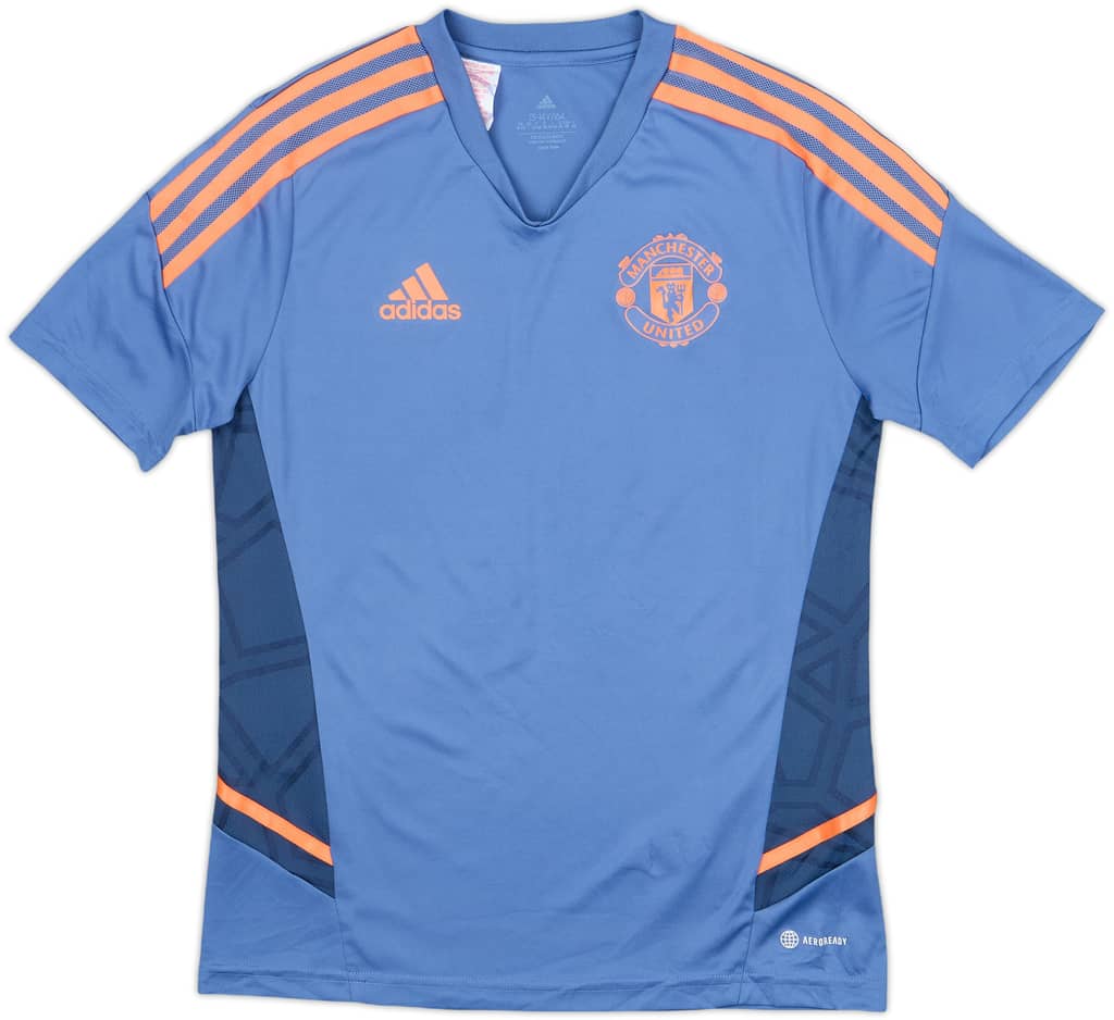 2022-23 Manchester United adidas Training Shirt - 8/10 - (L.Boys)