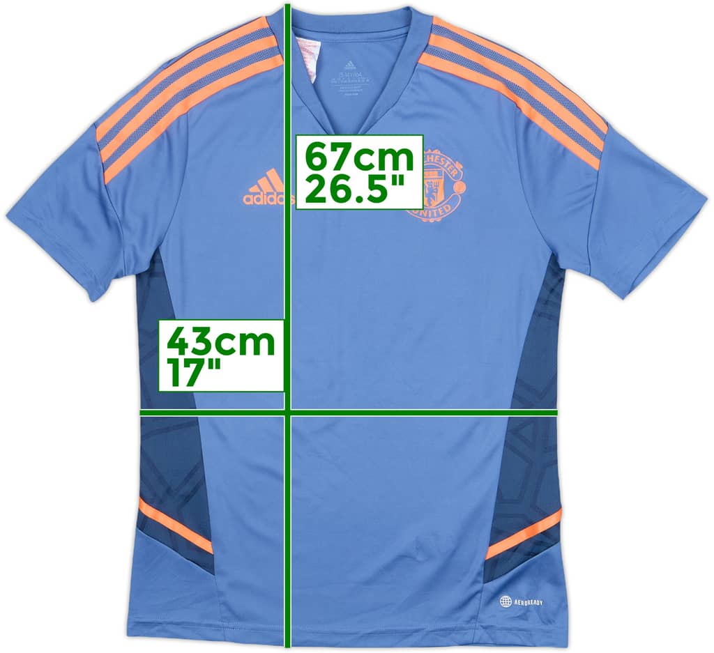 2022-23 Manchester United adidas Training Shirt - 8/10 - (L.Boys)