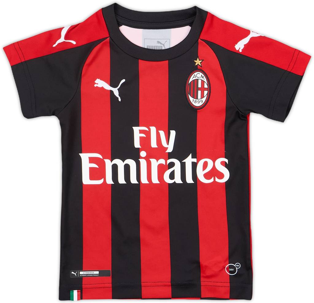 2018-19 AC Milan Home Shirt - 7/10 - (18-24 Months)