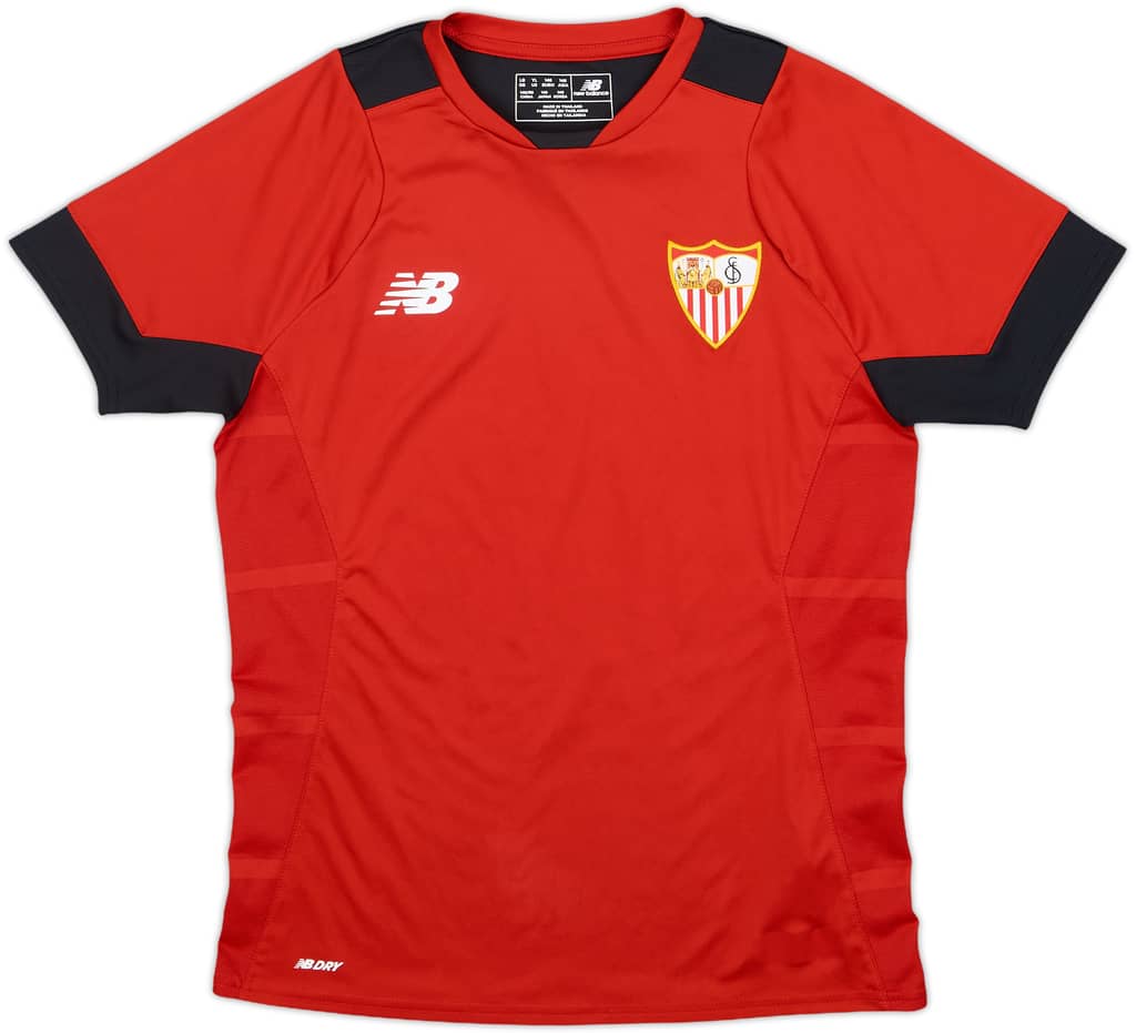 2017-18 Sevilla New Balance Training Shirt - 6/10 - (L.Boys)