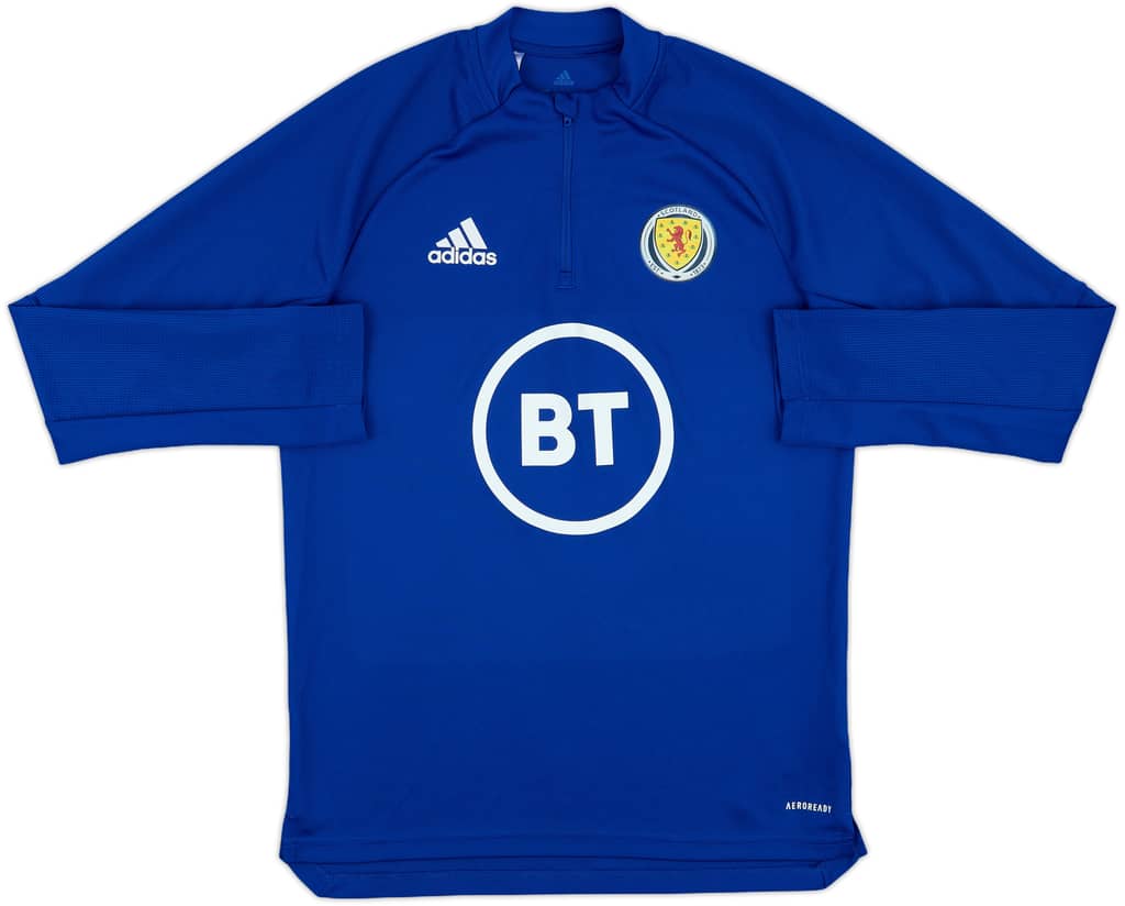 2019-20 Scotland adidas 1/4 Zip Training Top - 8/10 - (L.Boys)