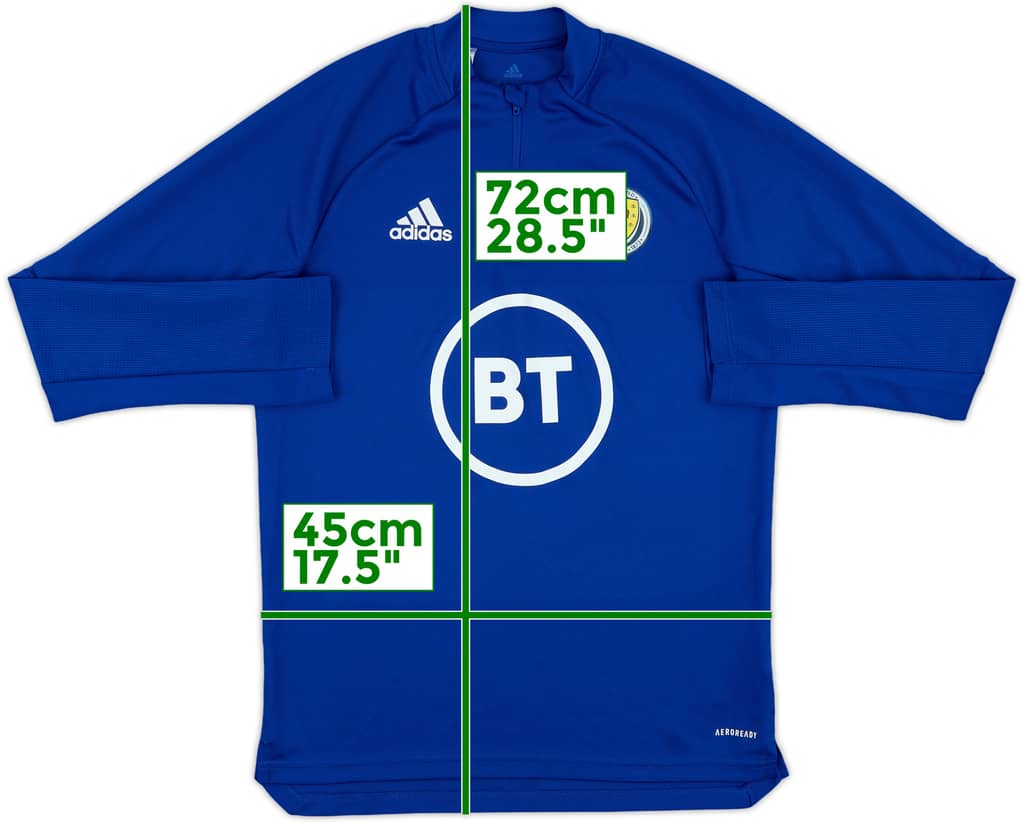 2019-20 Scotland adidas 1/4 Zip Training Top - 8/10 - (L.Boys)