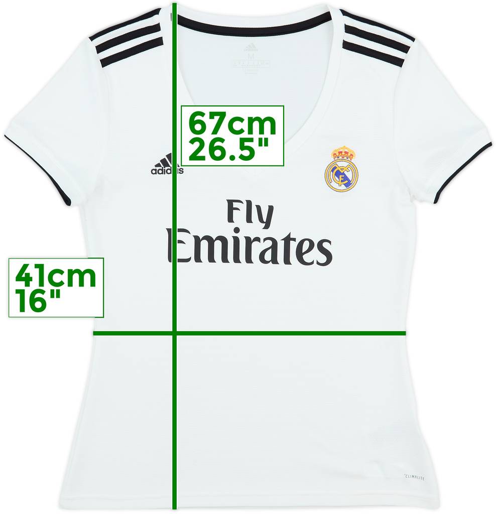 2018-19 Real Madrid Home Shirt - 8/10 - (Women's M)