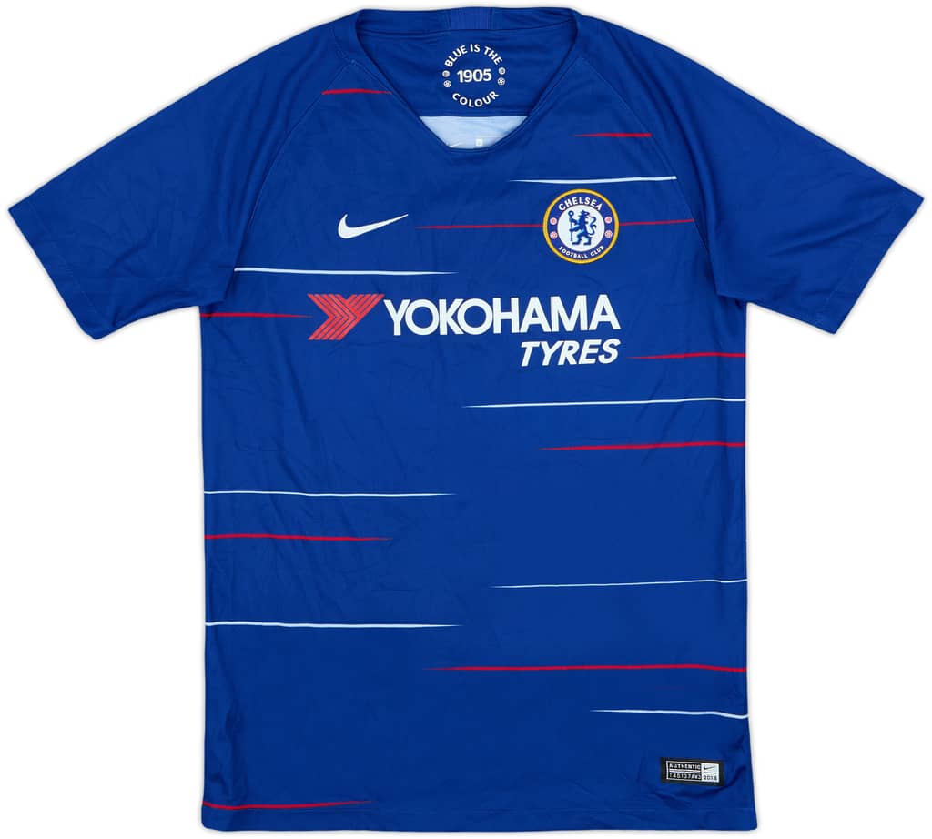 2018-19 Chelsea Home Shirt - 9/10 - (L.Boys)