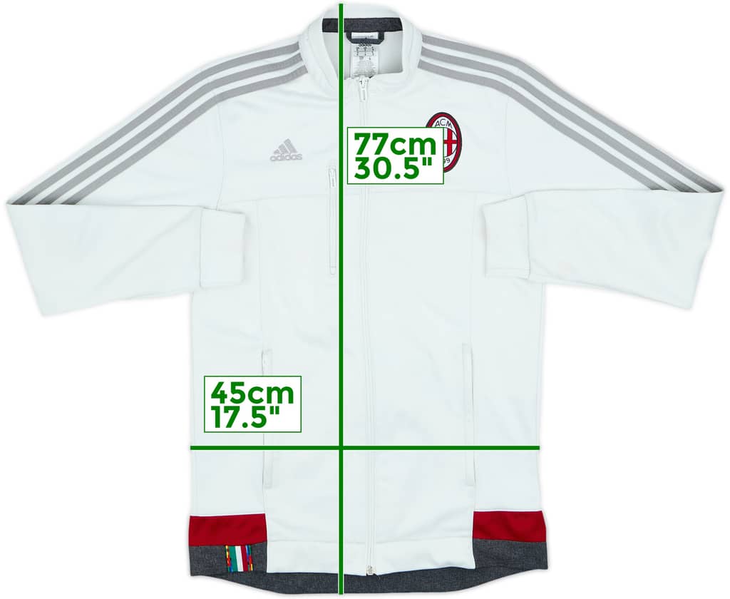 2015-16 AC Milan adidas Track Jacket - 5/10 - (S)
