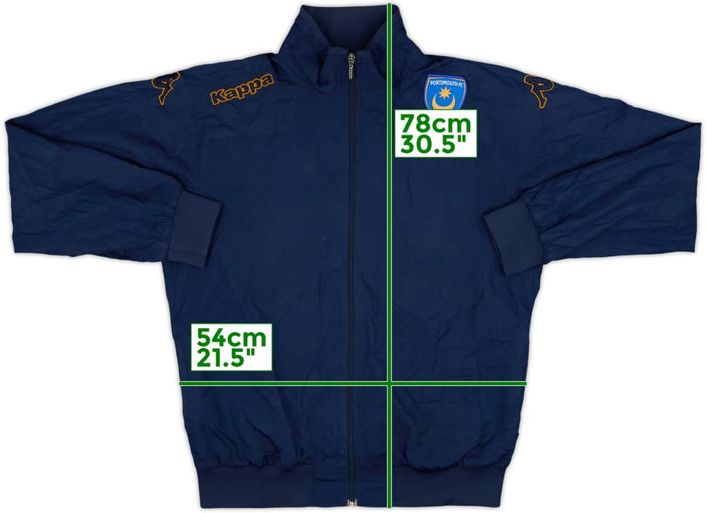 2012-13 Portsmouth Kappa Track Jacket - 8/10 - (L)