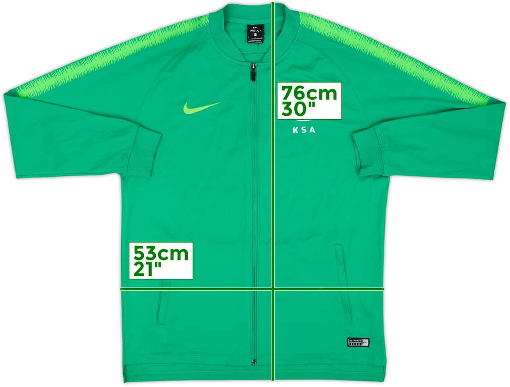 Chaqueta de chándal Nike de Arabia Saudita 2018-19 - 8/10 - (L)