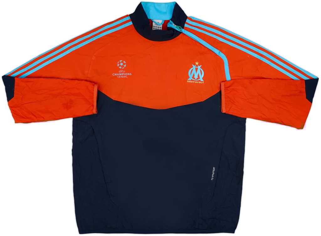 2011-12 Olympique Marseille adidas CL 1/4 Zip Drill Top - 8/10 - (L/XL)