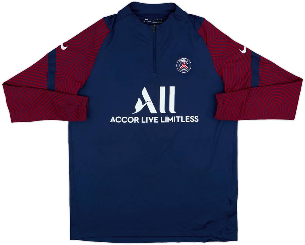 2020-21 Paris Saint-Germain Nike 1/4 Zip Training Top - 7/10 - (XL)