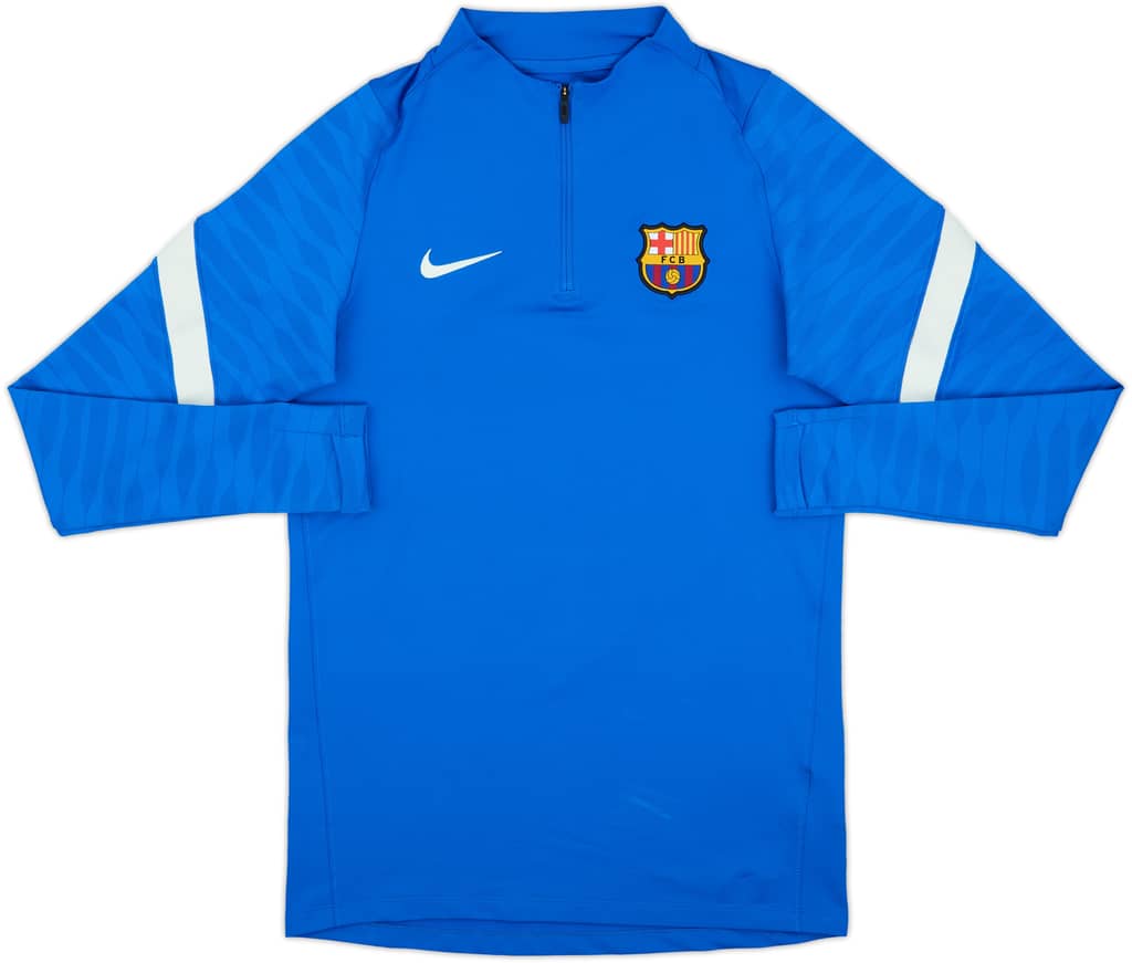 2021-22 Barcelona Nike 1/4 Zip Drill Top - 8/10 - (S)
