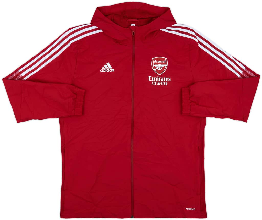 2021-22 Arsenal adidas Hooded Track Jacket - 8/10 - (L)