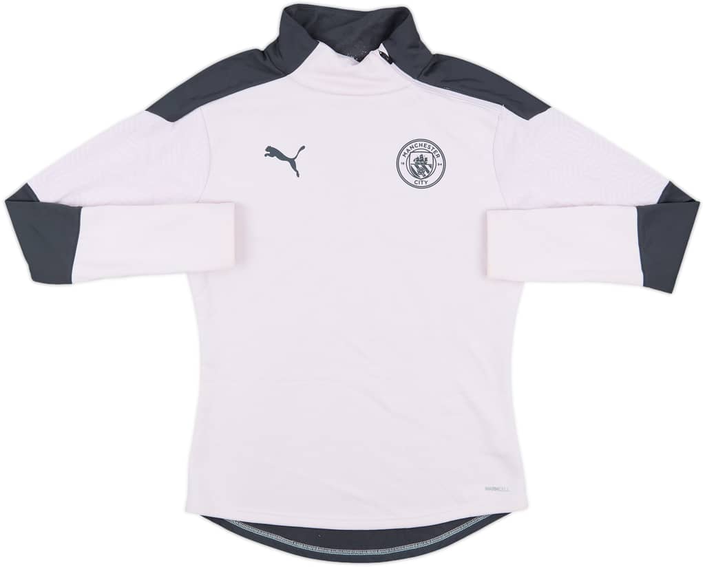 2020-21 Manchester City Puma 1/4 Zip Training Top - 8/10 - (S)
