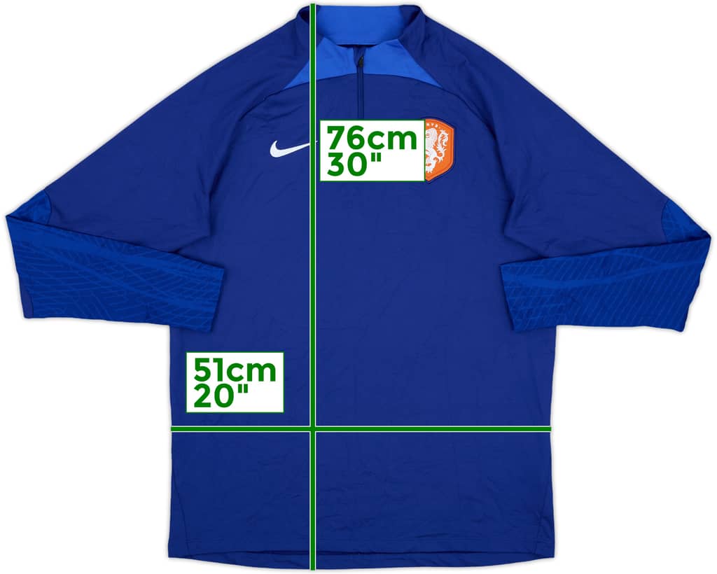 2022-23 Netherlands Nike 1/4 Zip Drill Top - 10/10 - (L)