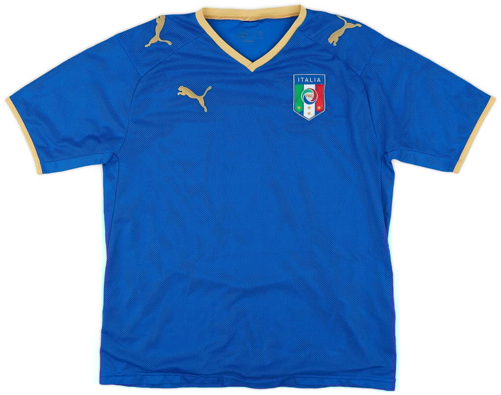 2007-08 Italy Home Shirt - 7/10 - (XL.Boys)