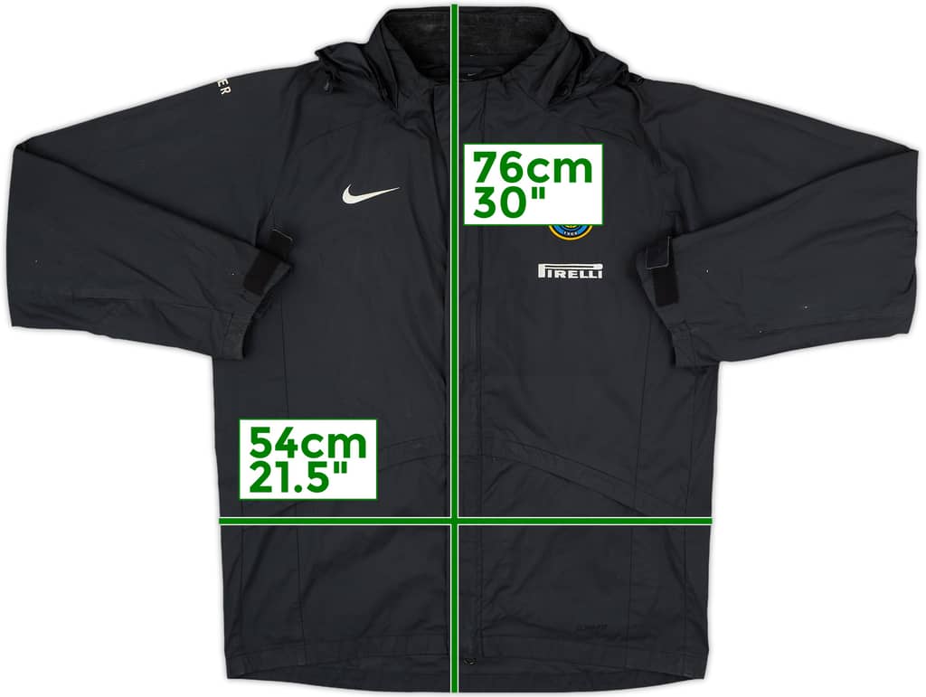 2006-07 Inter Milan Nike Hooded Rain Jacket - 8/10 - (S)