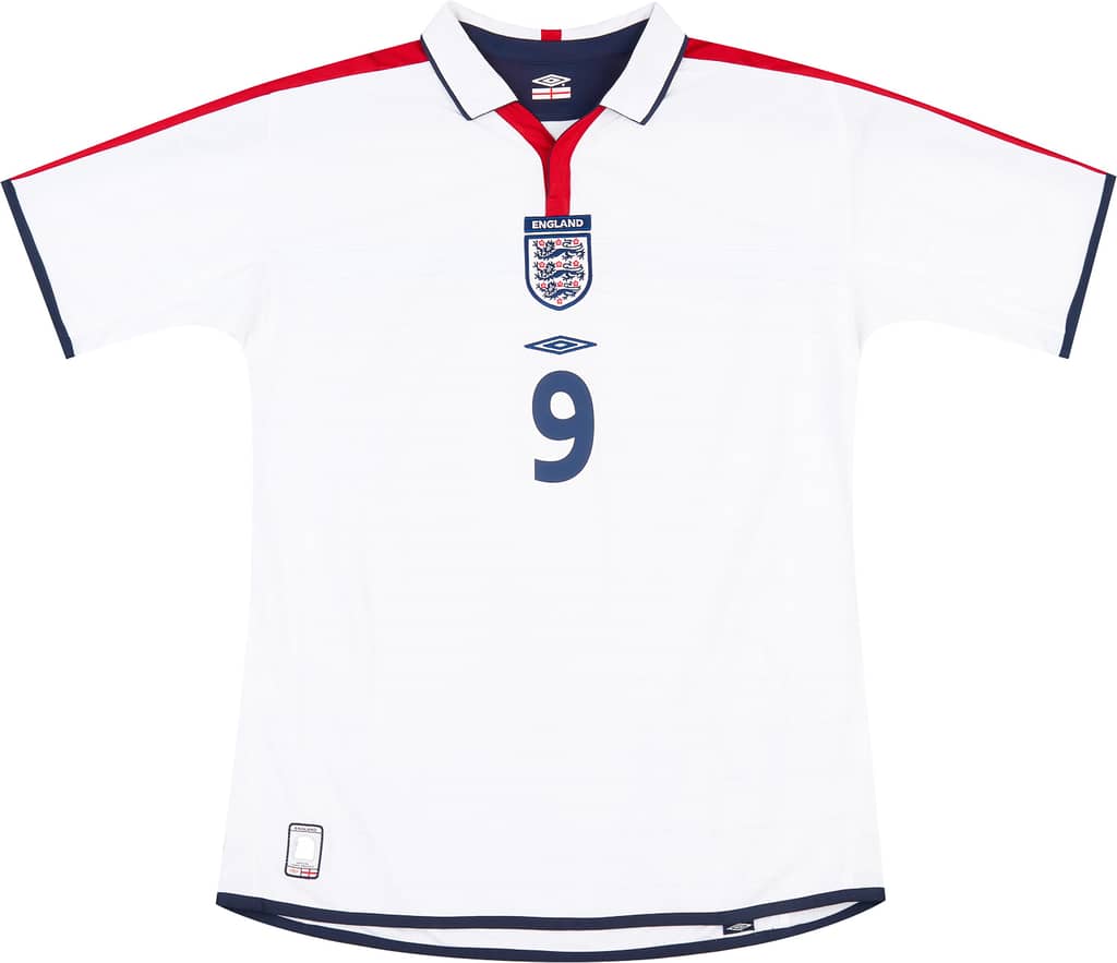 2003-05 England Home Shirt Rooney #9