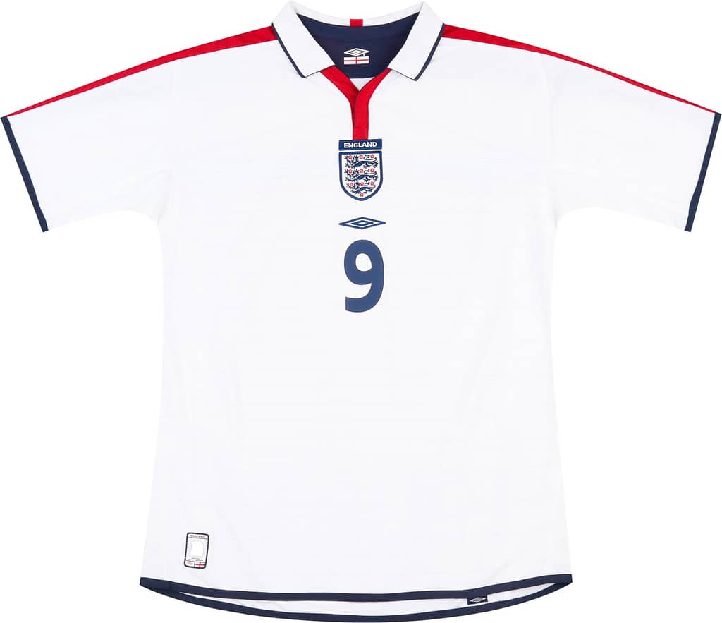 2003-05 England Home Shirt Rooney #9 - 6/10 - (S)
