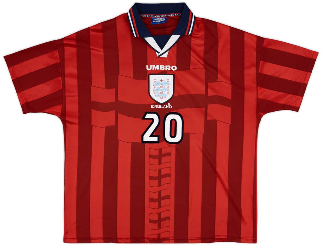 1997-99 England Away Shirt Owen #20 - 9/10 - (XXL)