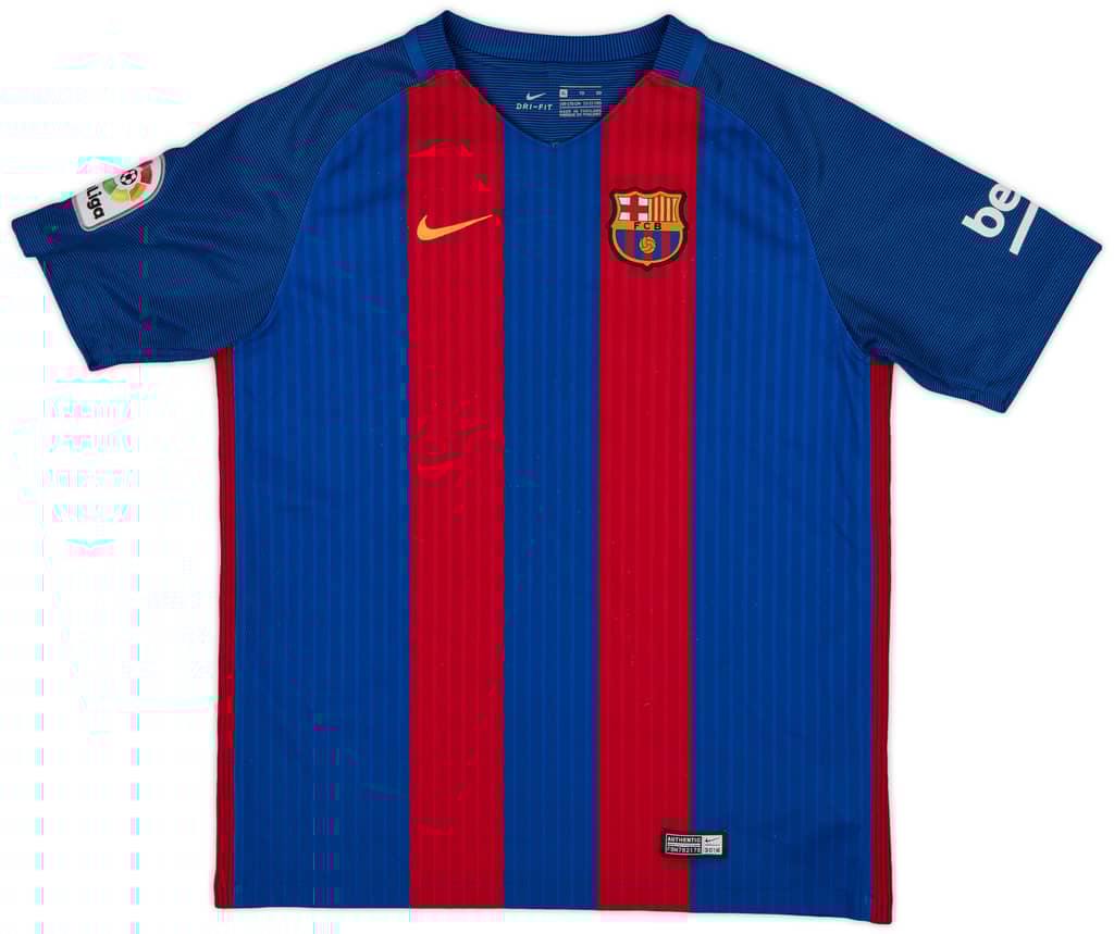 2016-17 Barcelona Home Shirt - 8/10 - (XL.Boys)