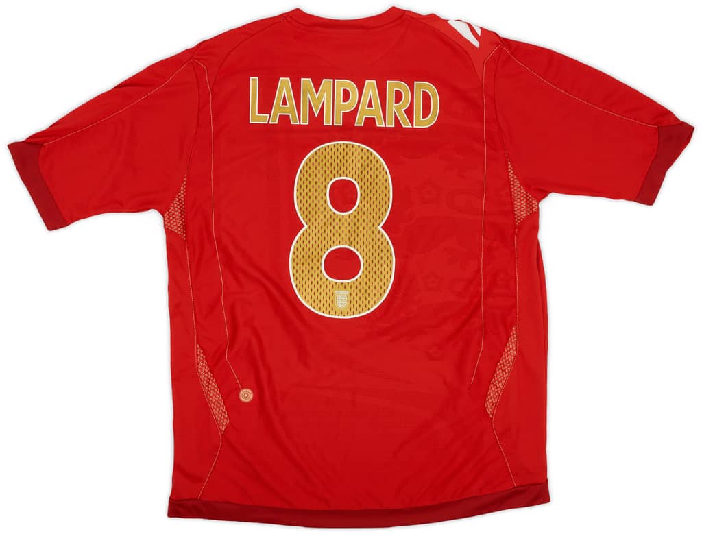 2006-08 England Away Shirt Lampard #8 - 7/10 - (L)
