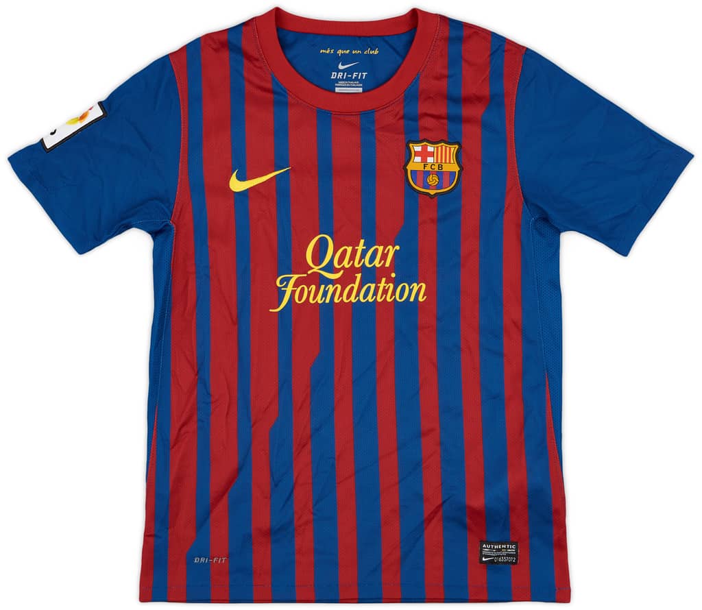 2011-12 Barcelona Home Shirt - 9/10 - (M.Boys)