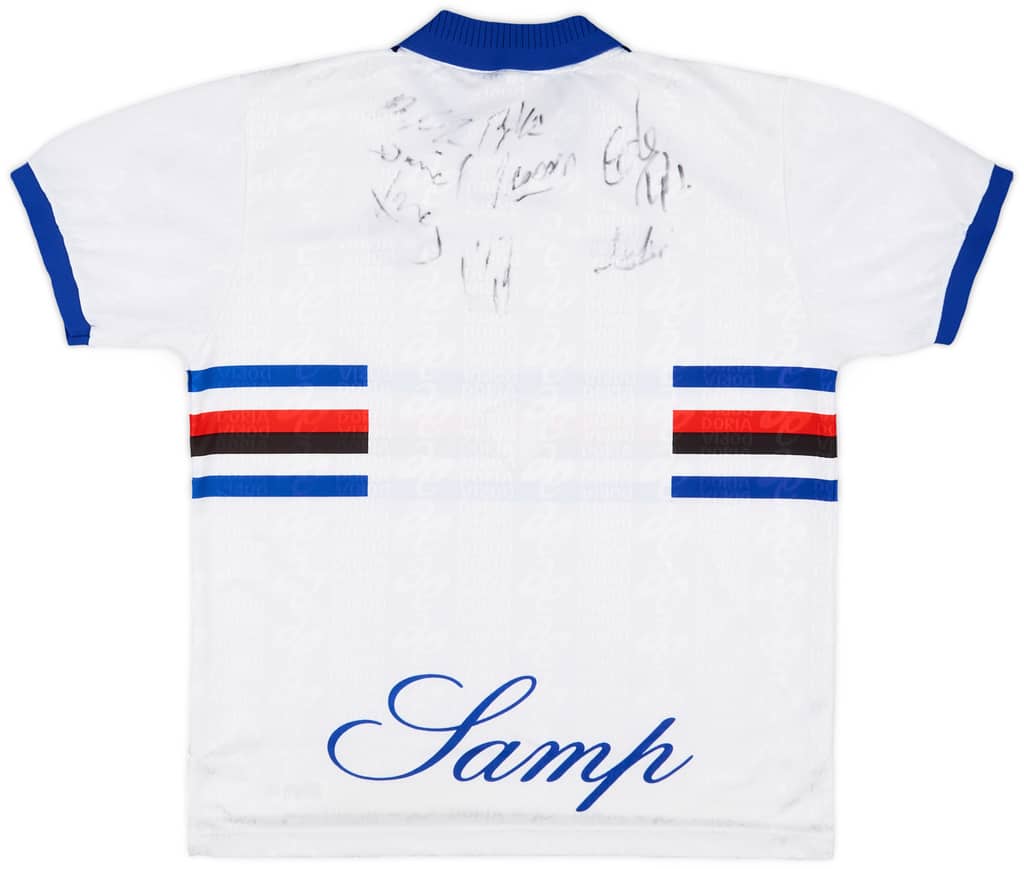 1997-98 Sampdoria Signed Away Shirt - 8/10 - (L)