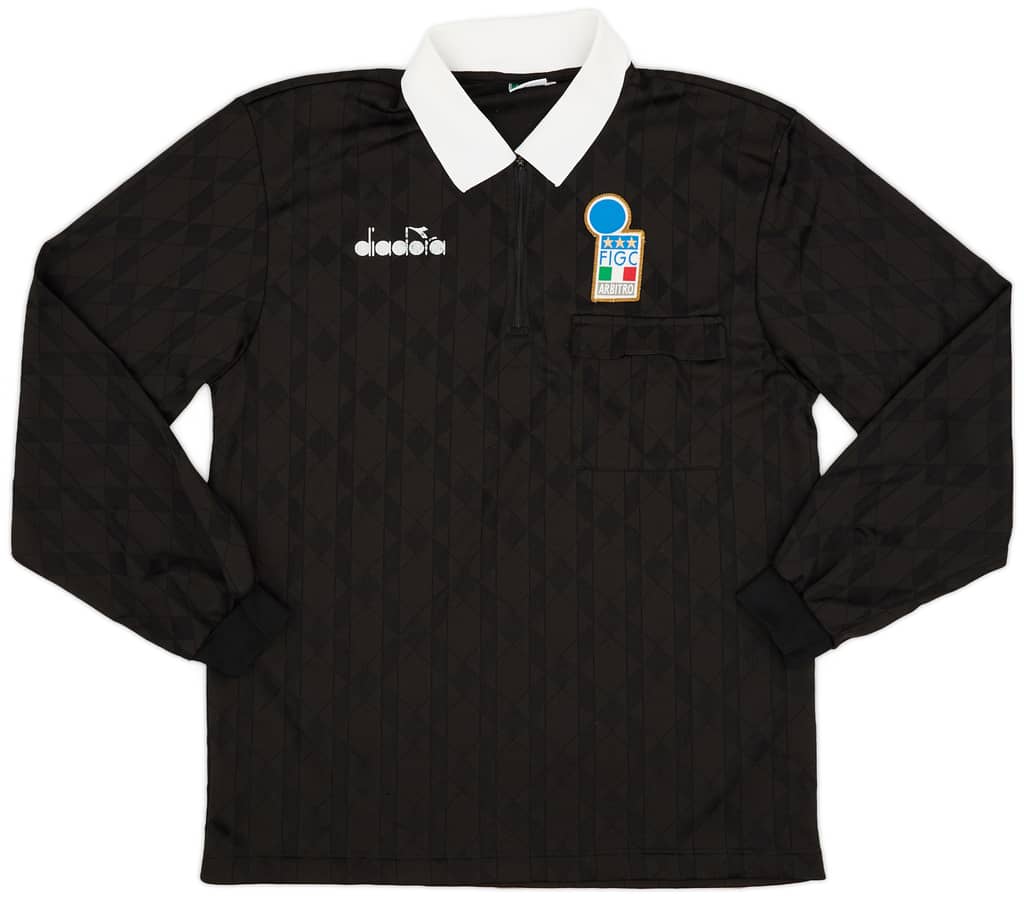 1990s Italy FIGC Diadora Referee L/S Shirt - 6/10 - (L)