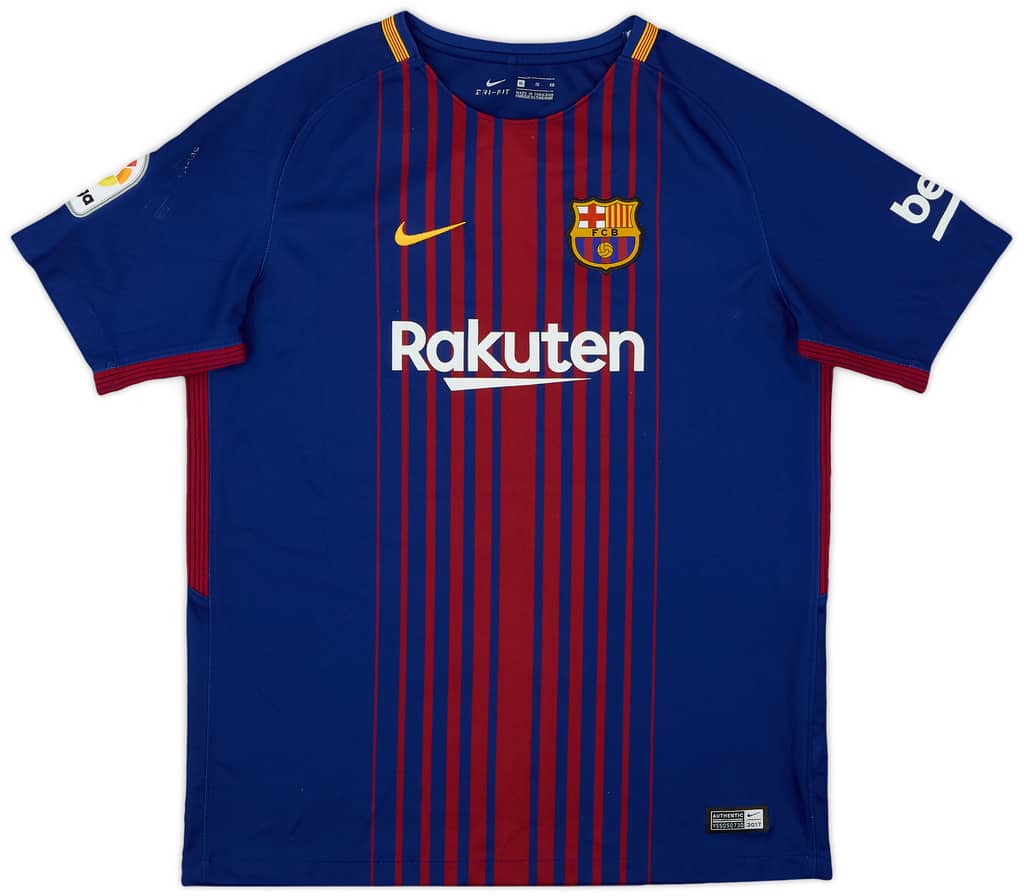 2017-18 Barcelona Home Shirt - 6/10 - (XL.Boys)