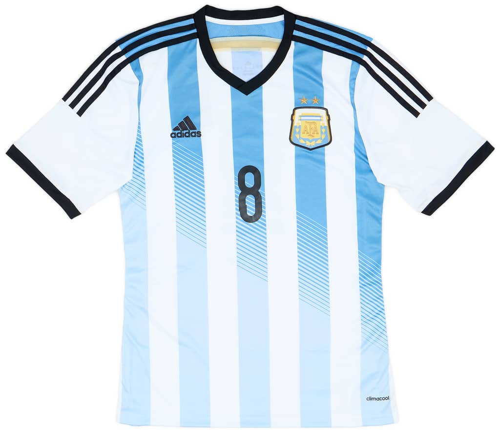 2013-15 Argentina Match Issue Home Shirt #8