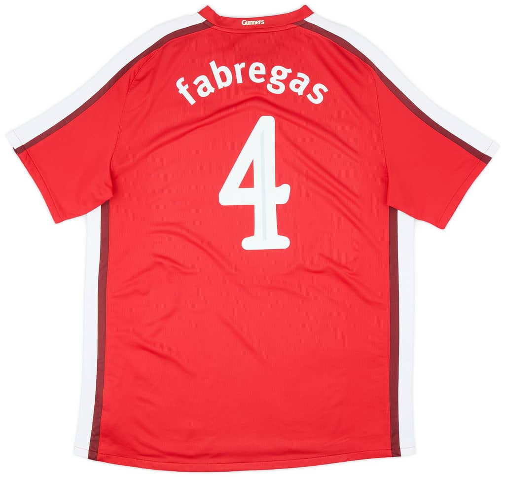 2008-10 Arsenal Home Shirt Fabregas #4 - 8/10 - (XXL)