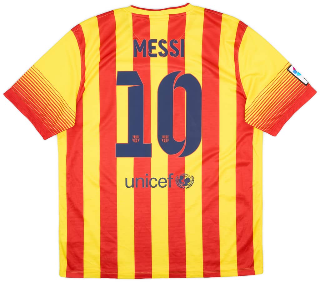 2013-15 Barcelona Away Shirt Messi #10 (XL)