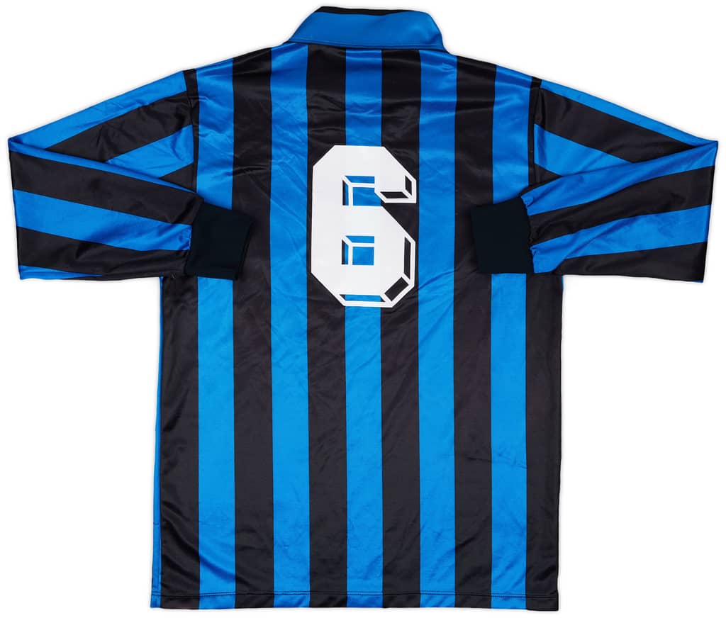 1990-91 Atalanta Match Issue Home L/S Shirt #6
