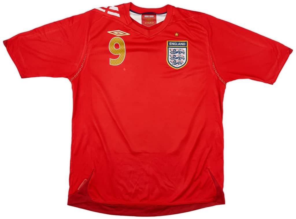 2006-08 England Away Shirt Rooney #9 - 7/10 - (L)