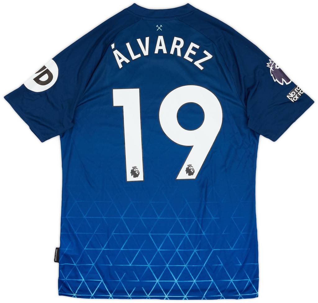 2023-24 West Ham Match Issue Third Shirt Alvarez #19