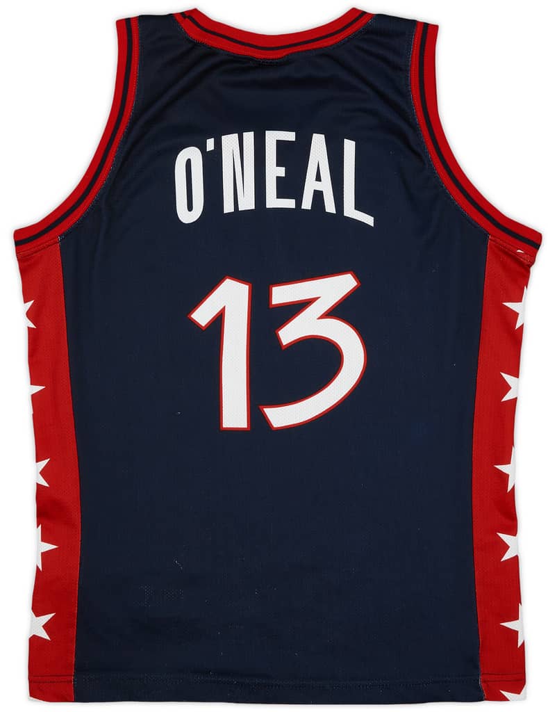 1996-99 USA O'Neal #13 Champion Away Jersey - 8/10 - (S)
