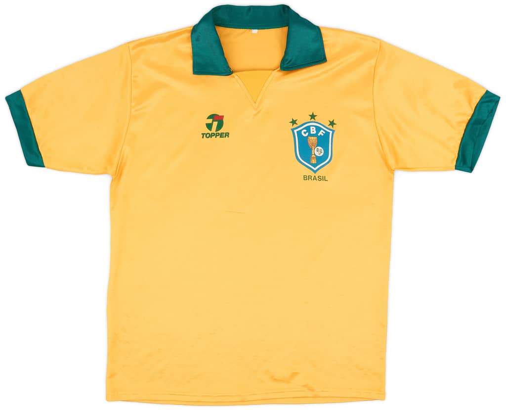 1990 Brazil Home Shirt - 8/10 - (L)