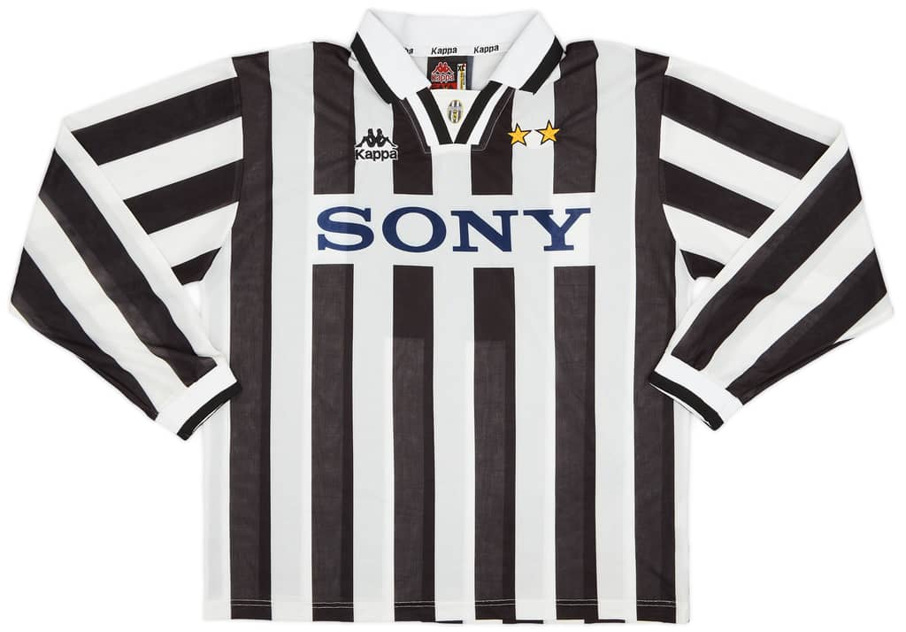 1995-97 Juventus Home L/S Shirt - 8/10 - (XL)