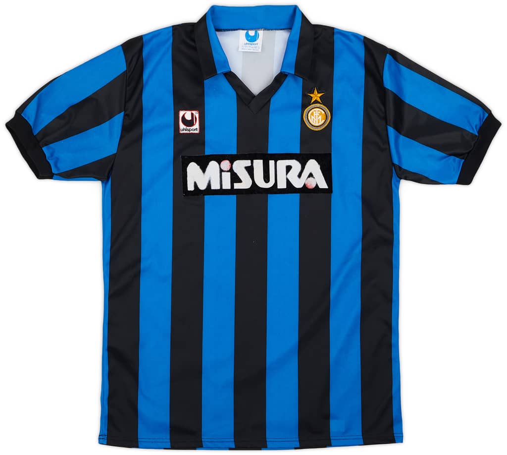 1990-91 Inter Milan Home Shirt - 7/10 - (L)
