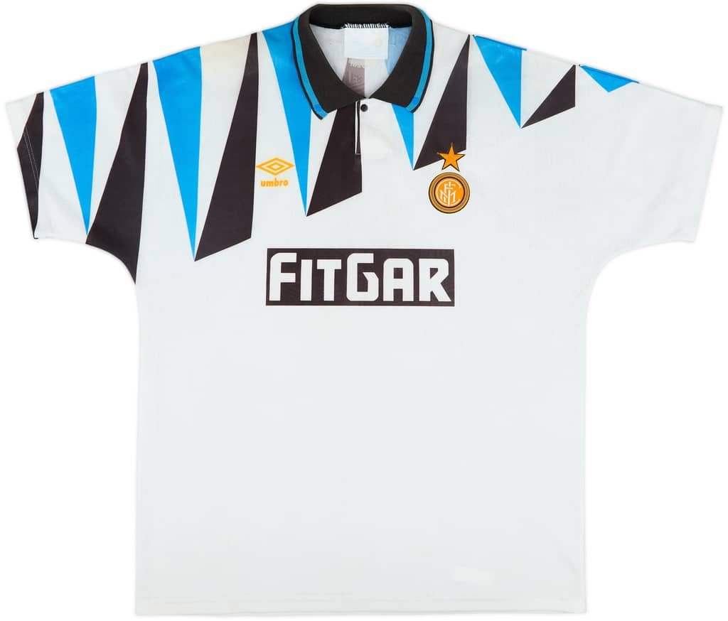 1991-92 Inter Milan Away Shirt - 7/10 - (XL)