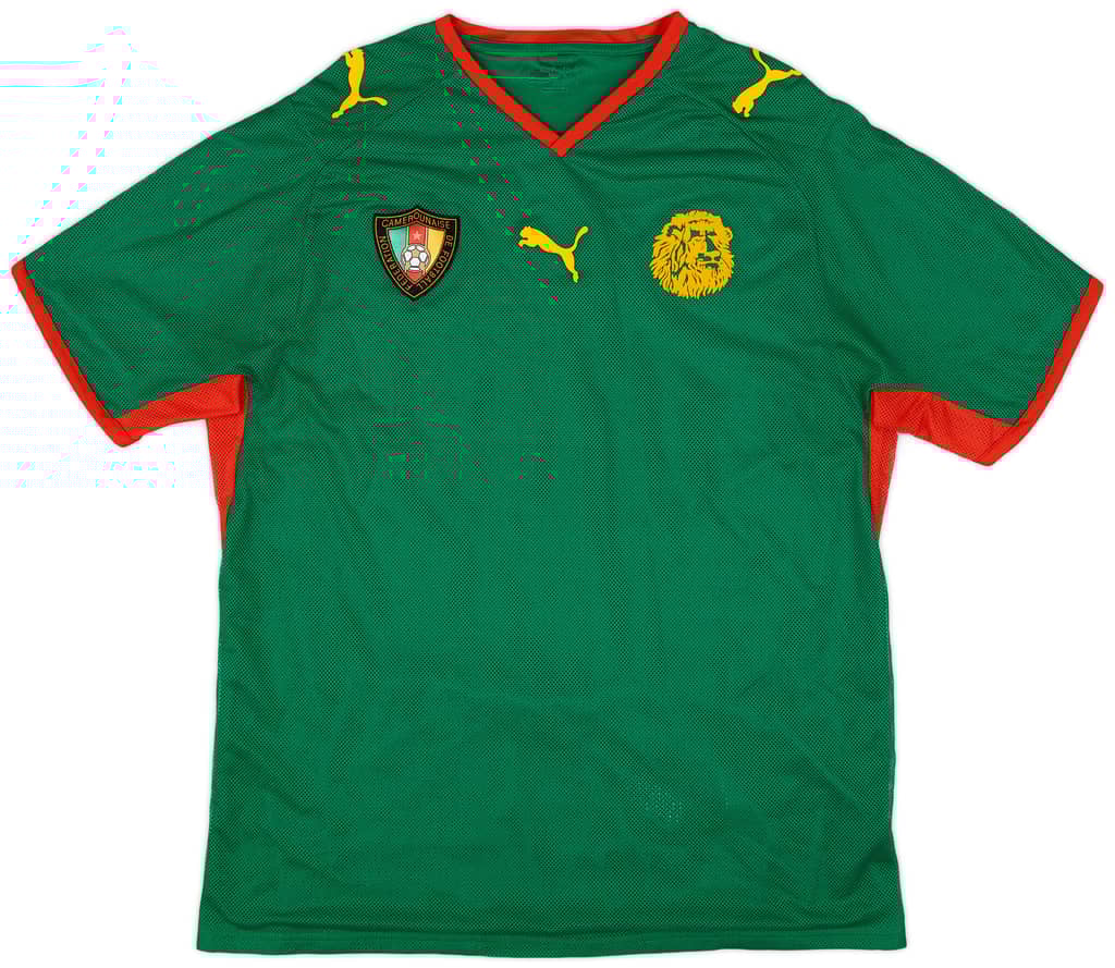 2008-09 Cameroon Player Issue Home Shirt - 9/10 - (L)
