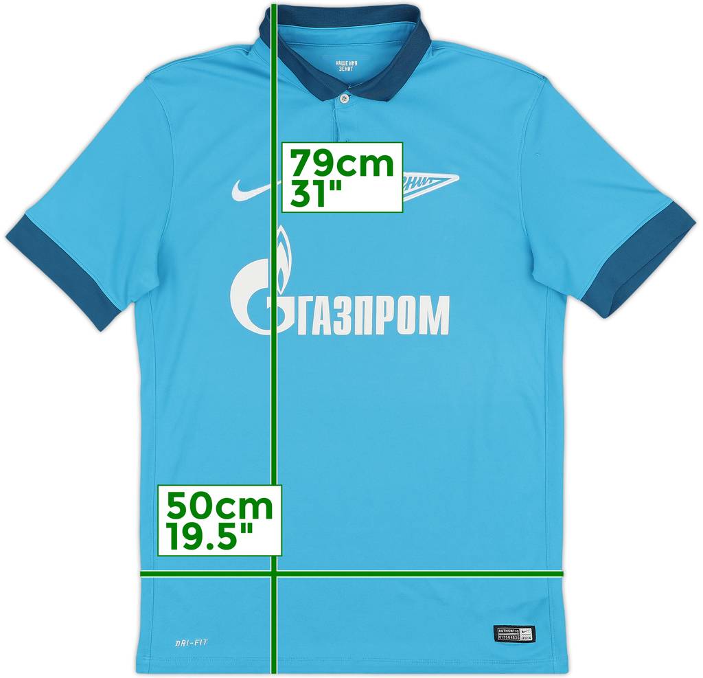 2014-15 Zenit St. Petersburg Home Shirt - 6/10 - (M)