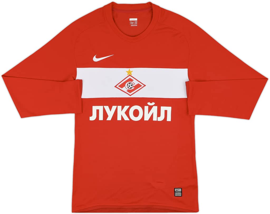 2009 Spartak Moscow Player Issue Home L/S Shirt - 10/10 - (M)