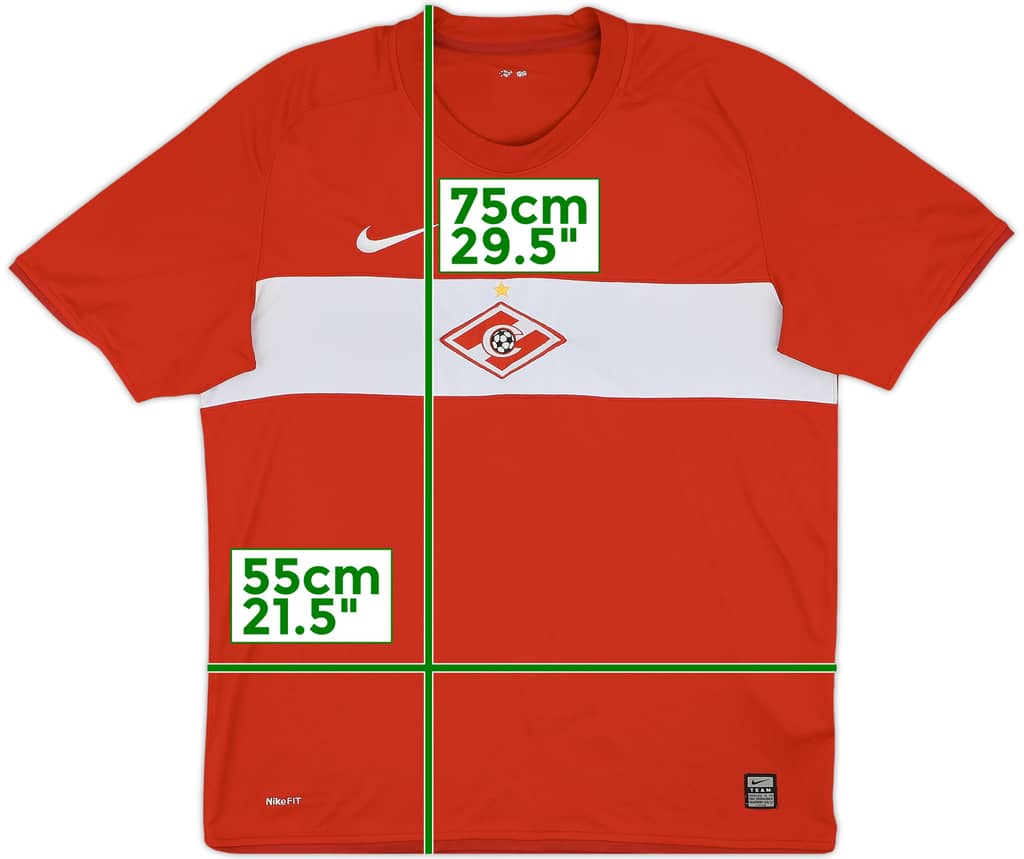 2009 Spartak Moscow Home Shirt - 8/10 - (L)