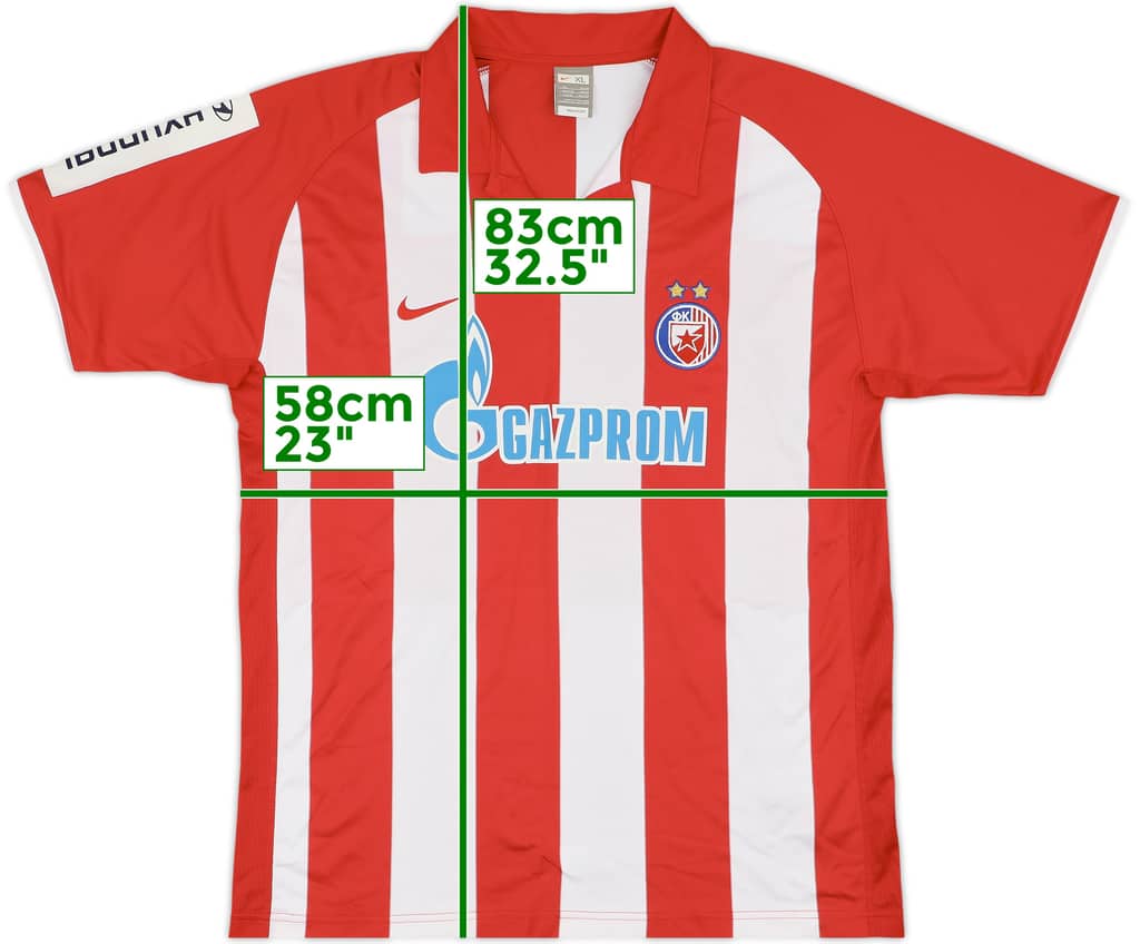 2009-10 Red Star Belgrade Home Shirt - 8/10 - (XL)